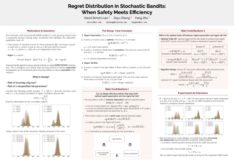 Regret Distribution in Stochastic Bandits: When Safety Meets Efficiency